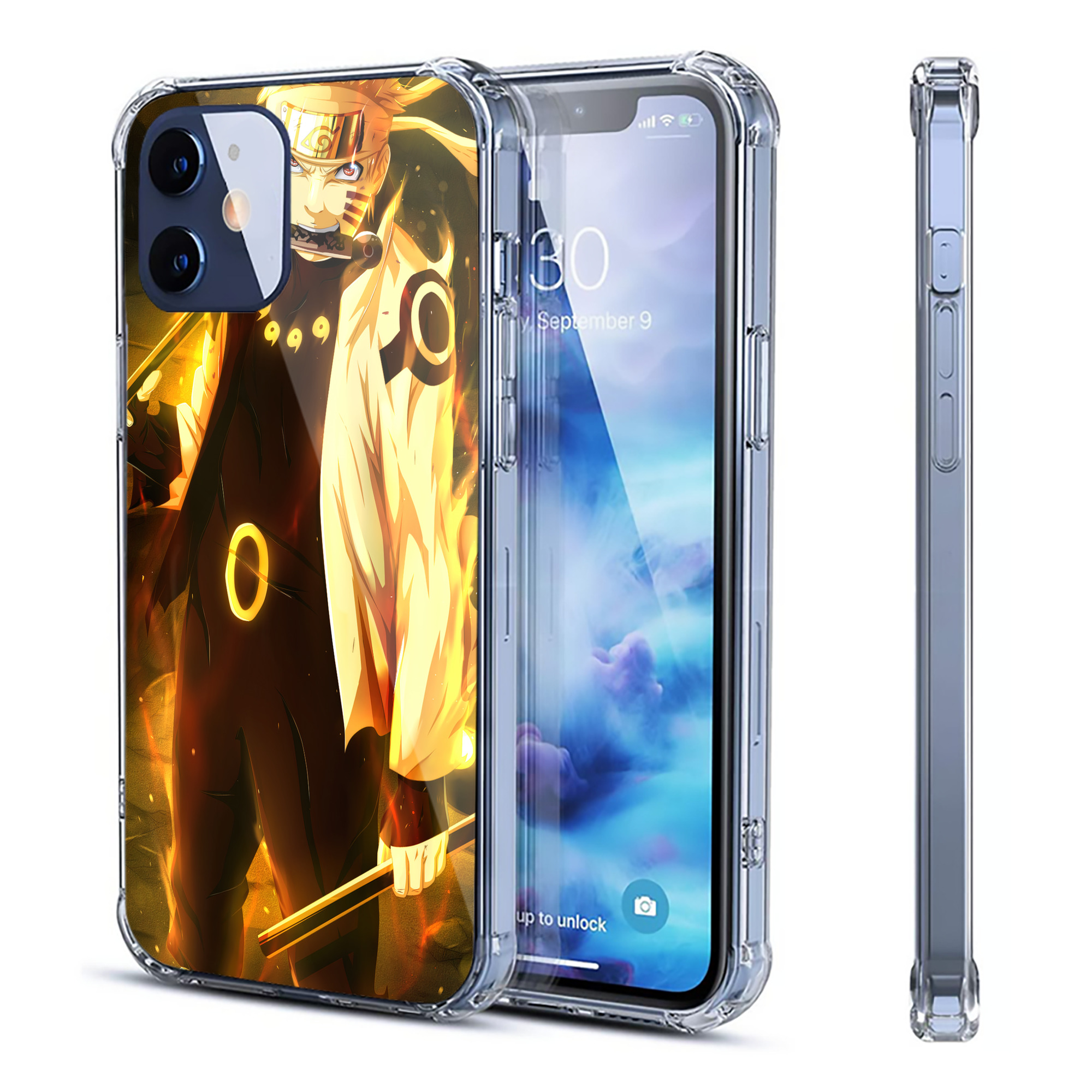 （画像用） NARUTO -ナルト- NARUTO -ナルト- 疾風伝 【iPhone 12シリーズ対応】透明スマホケース（クリアソフトケース）